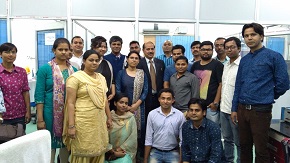 Prof. Kotnla, Chairman, NABL with students